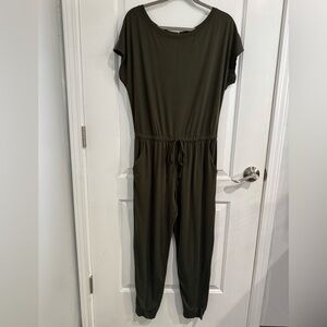 Cozy Dark Green Jumpsuit